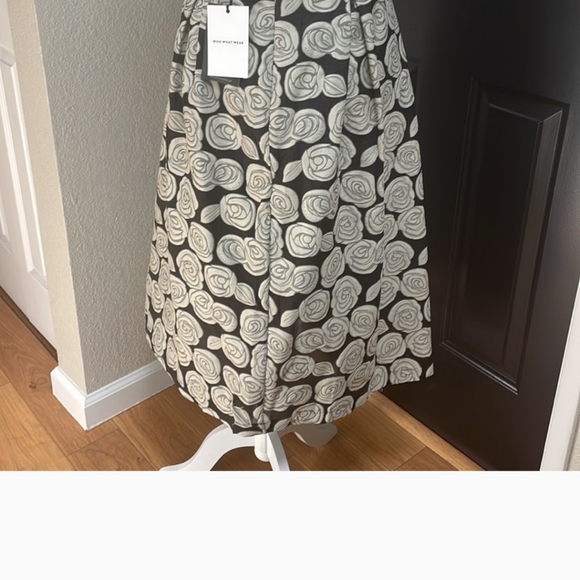 A-LINE FULL MIDI SKIRT - Picture 3 of 6